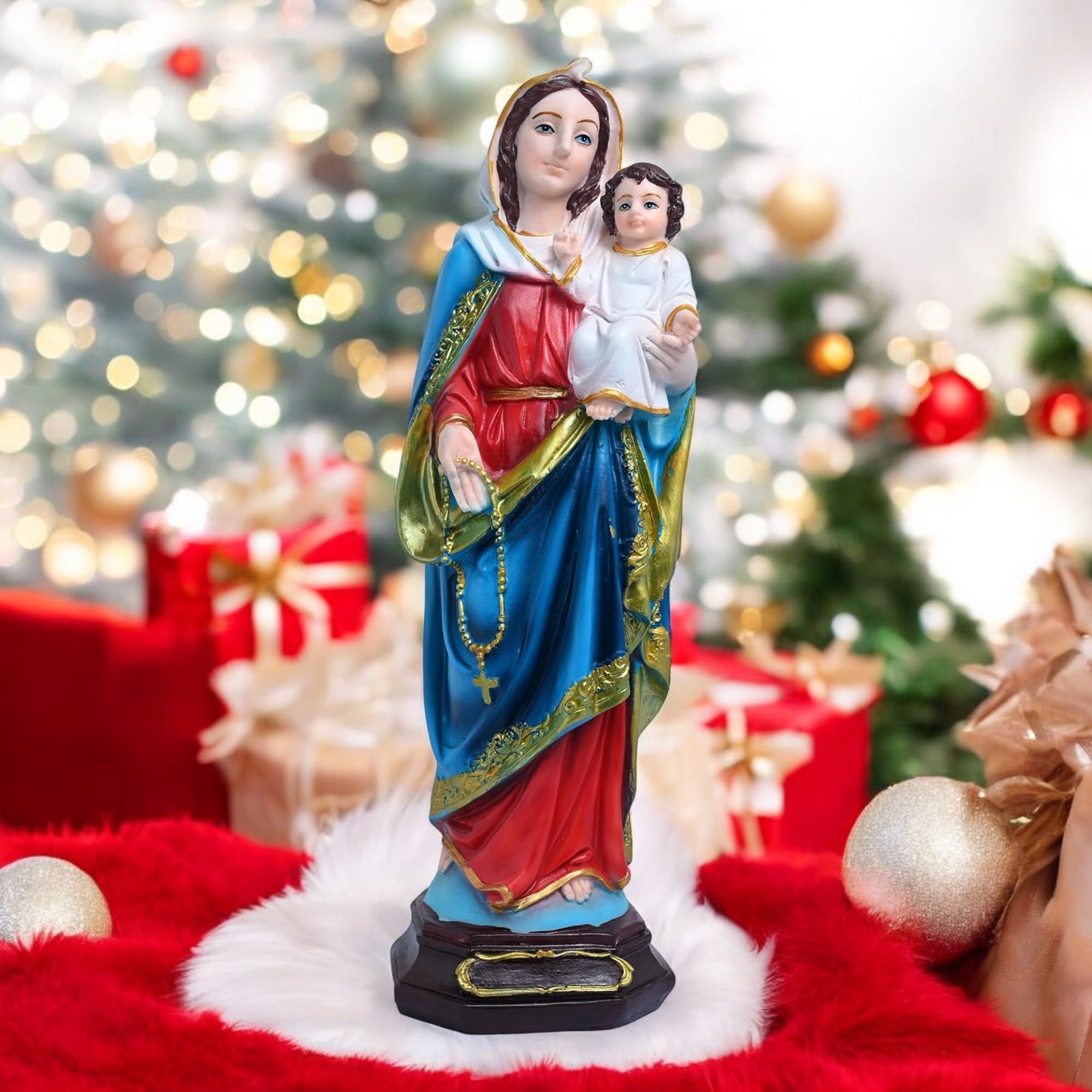 Buy KariGhar Resin Madonna, Mother Mary with Infant Jesus Catholic