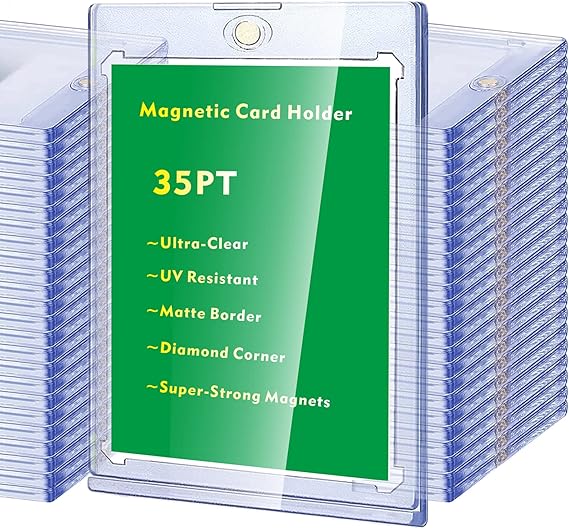 Card Holder, Trading Card Case, 24 Pack 35pt Hard Case Holder with UV