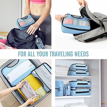 Amazon.com: Veken 8 Set Packing Cubes for Travel Essentials