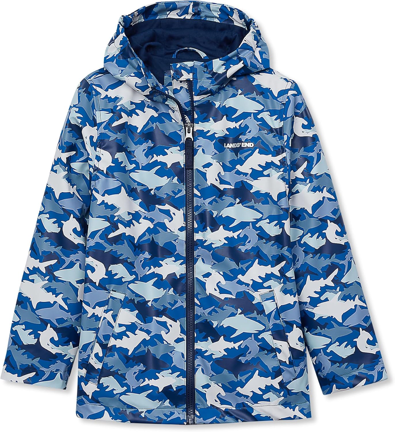 Lands' End Kids Magic Print Rain Jacket