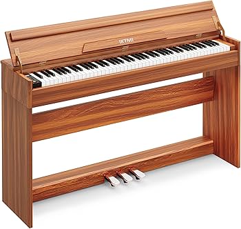 Amazon | IKTMI 木製 電子ピアノ 88鍵 アップライト ピアノ電子 ピアノ
