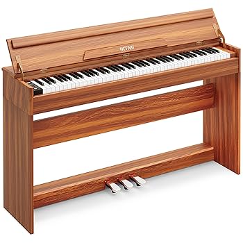 木製 電子ピアノ 88鍵盤 アップライト スタンド一体型 ブラック　ペダル付き Amazon | KIMFBAY 電子ピアノ 88鍵盤 木製 電子ピアノ アップ