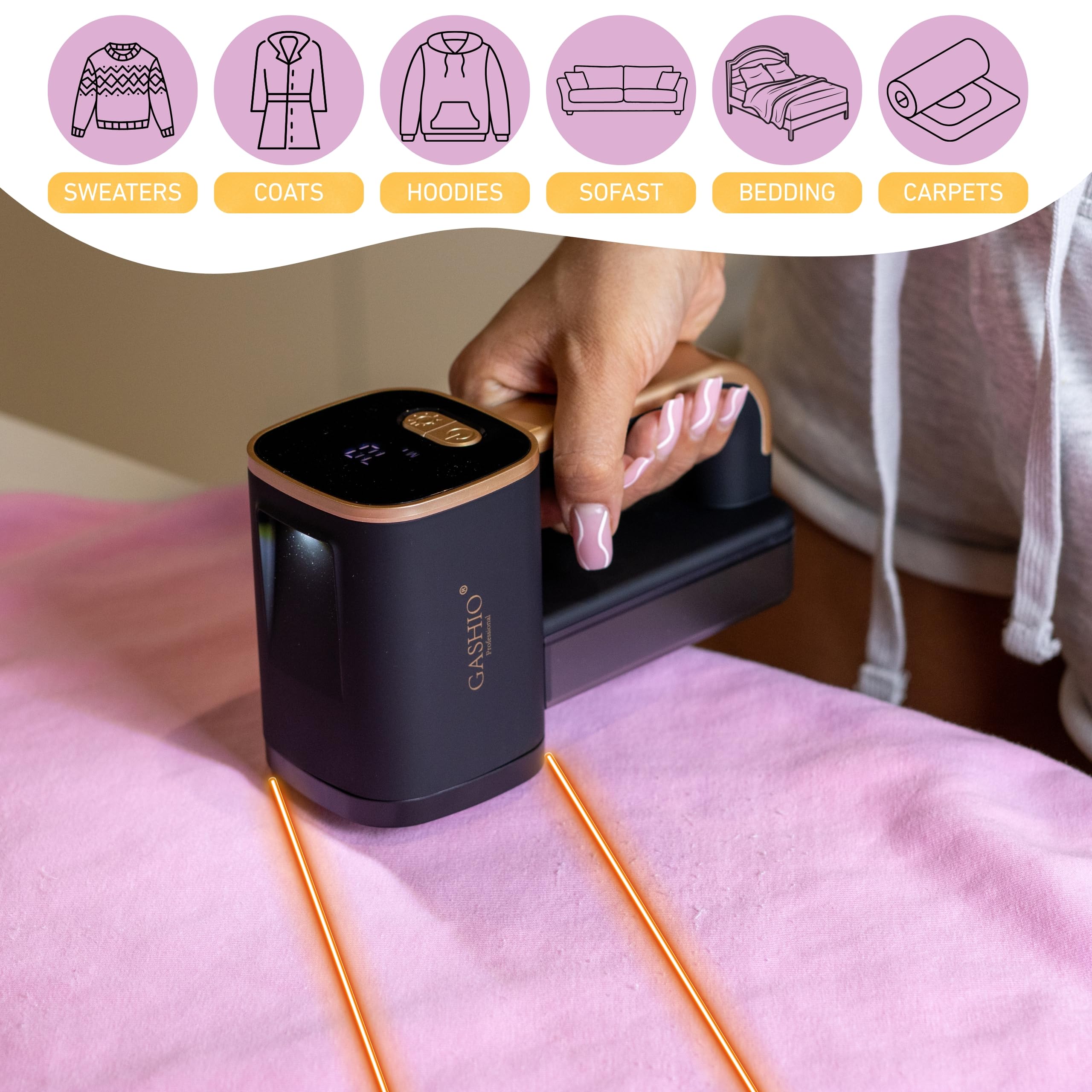 F2 elektryczna golarka do kłaczków – wydajny przyrząd do usuwania kłaczków i golarka do ubrań – usuwanie lint remover, Fabric Shaver, usuwacz kłaczków – idealna do tekstyliów i swetrów