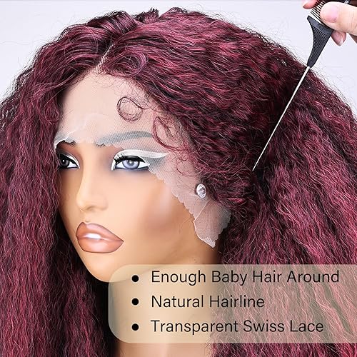 Miniatura 10 de Peluca rizada afro con parte en V, textura de cabello sintético trenzado con rizos únicos en el extremo, 20 pulgadas, cabello suave, rizado,