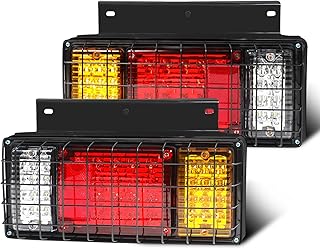 2PCS Trailer Tail Light Kit 40 LED Truck Running Brake Turn Signals Reverse Lights