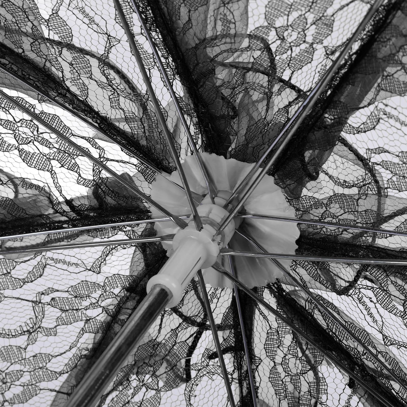 Parapluie Parasol en Dentelle, 23,6 X 22,2 Pouces, Accessoire de Photographie, Parapluie en Dentelle Fait à la Main pour Mariages, Fêtes, Séances de Photographie