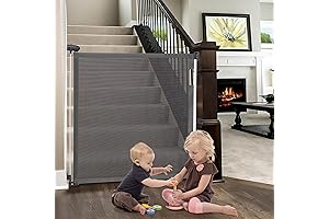 HBlife Retractable Baby Safety Gate: Convenient and Drill-Free Protection