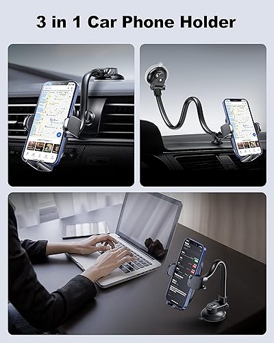 Miniatura 5 de GUANDA TECHNOLOGIES CO., LTD. Receptor Bluetooth 5.0 para coche, soporte para teléfono de automóvil, soporte de teléfono mejorado para automóvil,