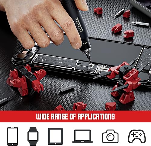 Miniatura 4 de JAKEMY Juego de destornilladores de precisión, juego de reparación de destornilladores para hombres, destornillador Torx magnético para laptop,