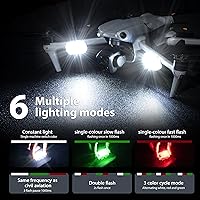 Vista 5 de STARTRC Luz estroboscópica para drones, luz anticolisión, luz LED de flash recargable para FAA DroneNight Flying, se adapta a DJI Neo, Mini 4 Pro