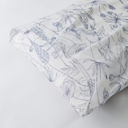 Miniatura 6 de Susybao - Juego de funda de plumón de 3 piezas 100 % algodón natural. Tamaño King Queen Juego de ropa de cama estampada en colores. 1 funda de