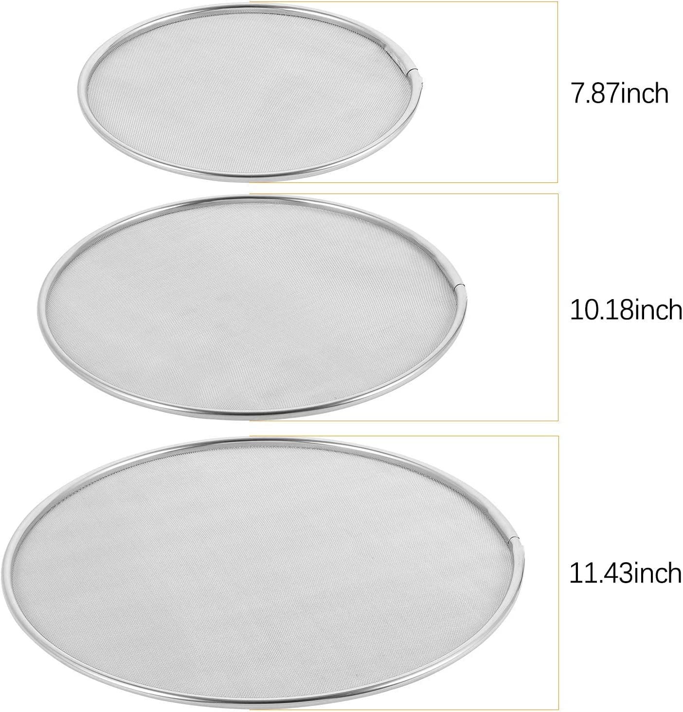 Paraschizzi in acciaio inox con manico pieghevole in silicone per molte pentole e padelle pratiche da cucina con coperchio antiaderente argento | Leroy Merlin