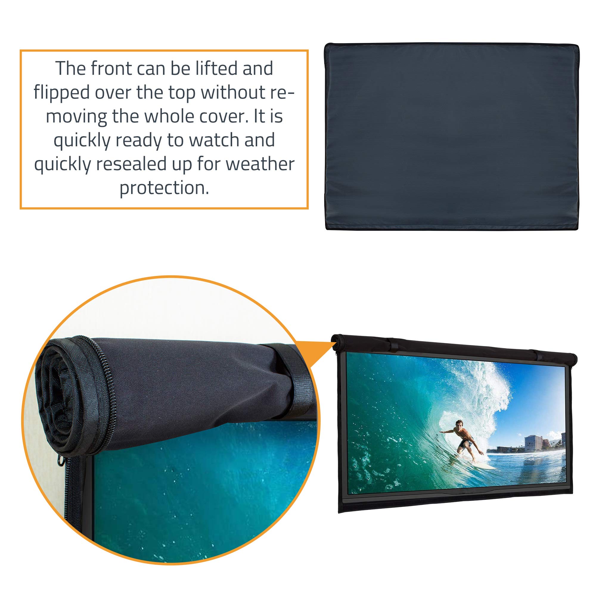 Amazon | Hentex 40-43インチ 屋外 TV カバー 防水 ファスナー付き