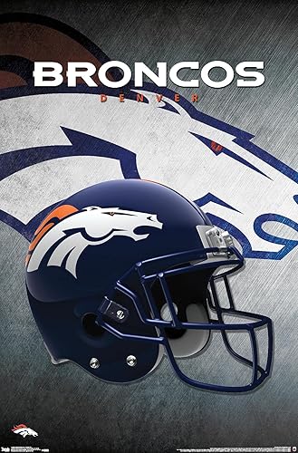Miniatura 29 de Trends International NFL Denver Broncos - Póster de pared con casco 16, 22.375 x 34 pulgadas, versión sin marco