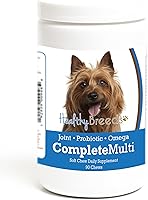 Vista 417 de Healthy Breeds Schnauzer miniatura todo en uno multivitamínico suave masticable 90