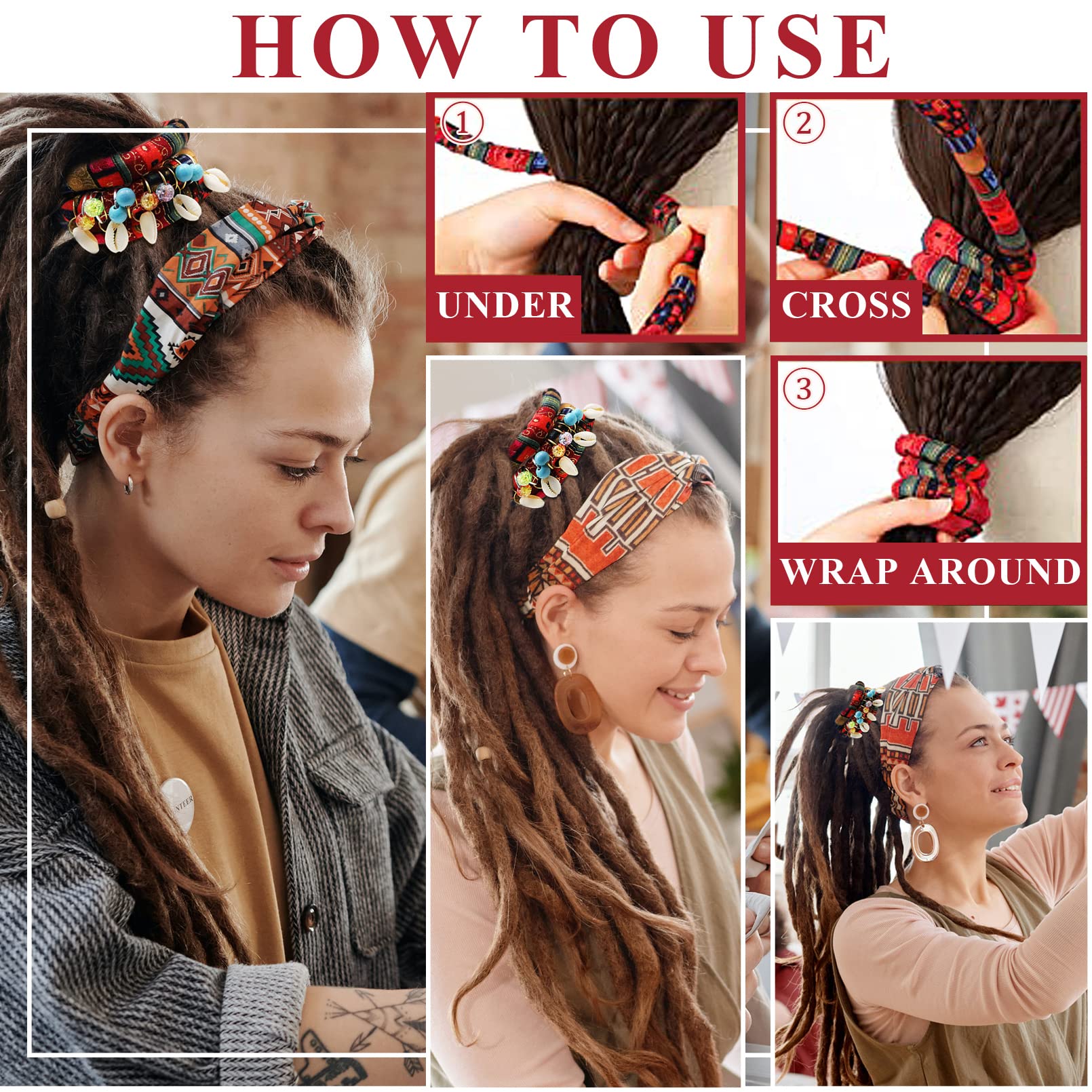 Spiral Lock Hair Tie Dreadlock Accessories Bendable Ponytail Holder Unisex Amazon.com: Spiral Lock Hair Tie Dreadlock Accessories  main image 2