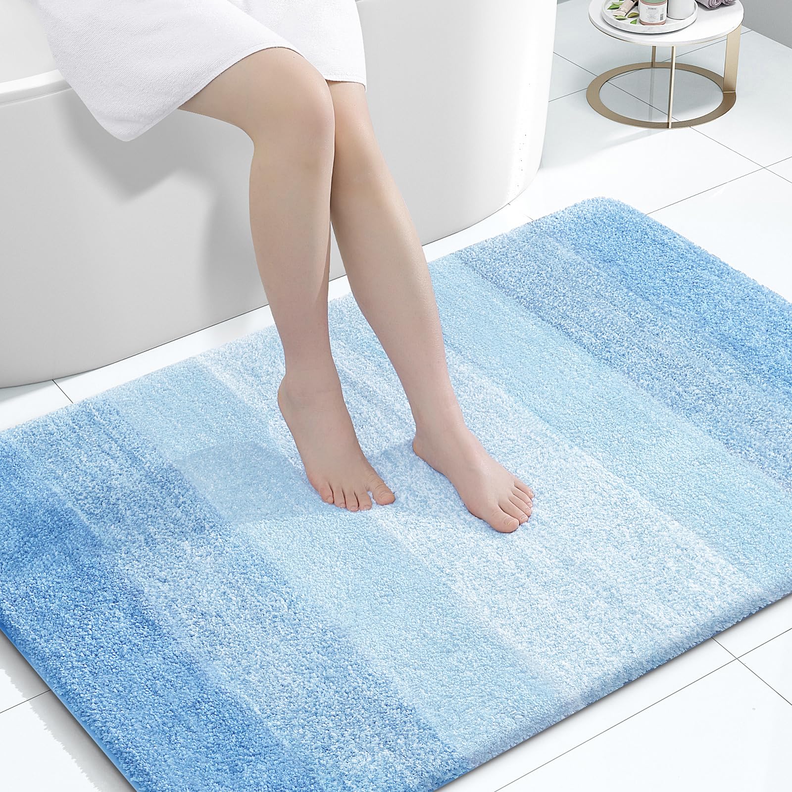 OLANLY Large Bathroom Rugs 44x32, Extra Soft Absorbent Microfiber Bath Rugs