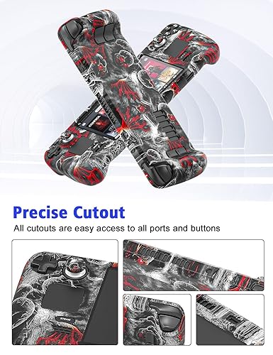 Miniatura 4 de Relohas Case for Steam Deck Accessories Set for Steam Deck Silicone Cover Skin Shell Stand Dock Touch Skin Sticker and Thumb Grip Full Protection