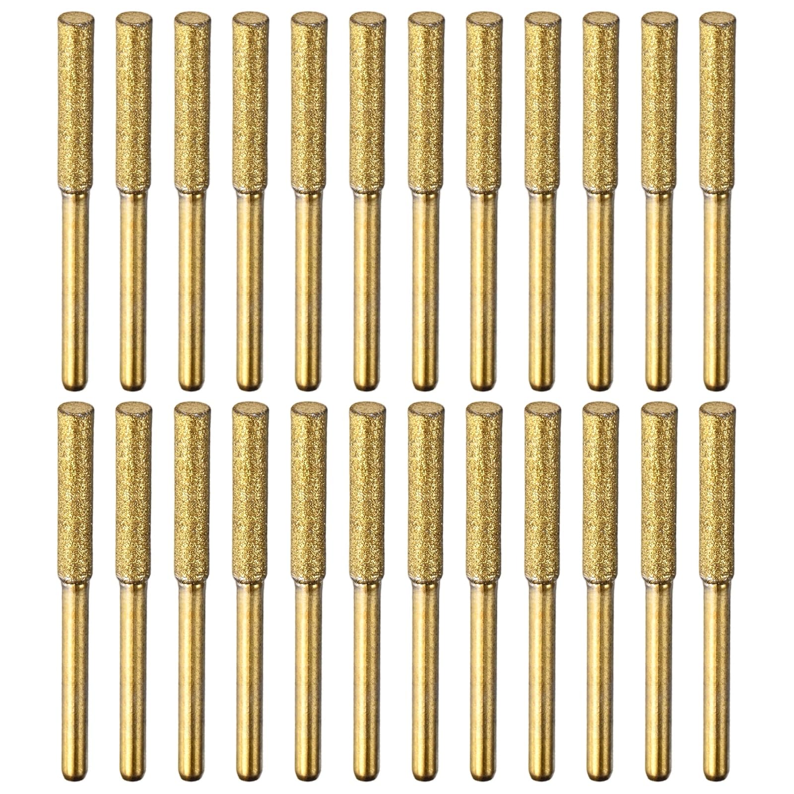 TIXIPEM 24pcs Diamond Chainsaw Sharpener 5/32in, Gold