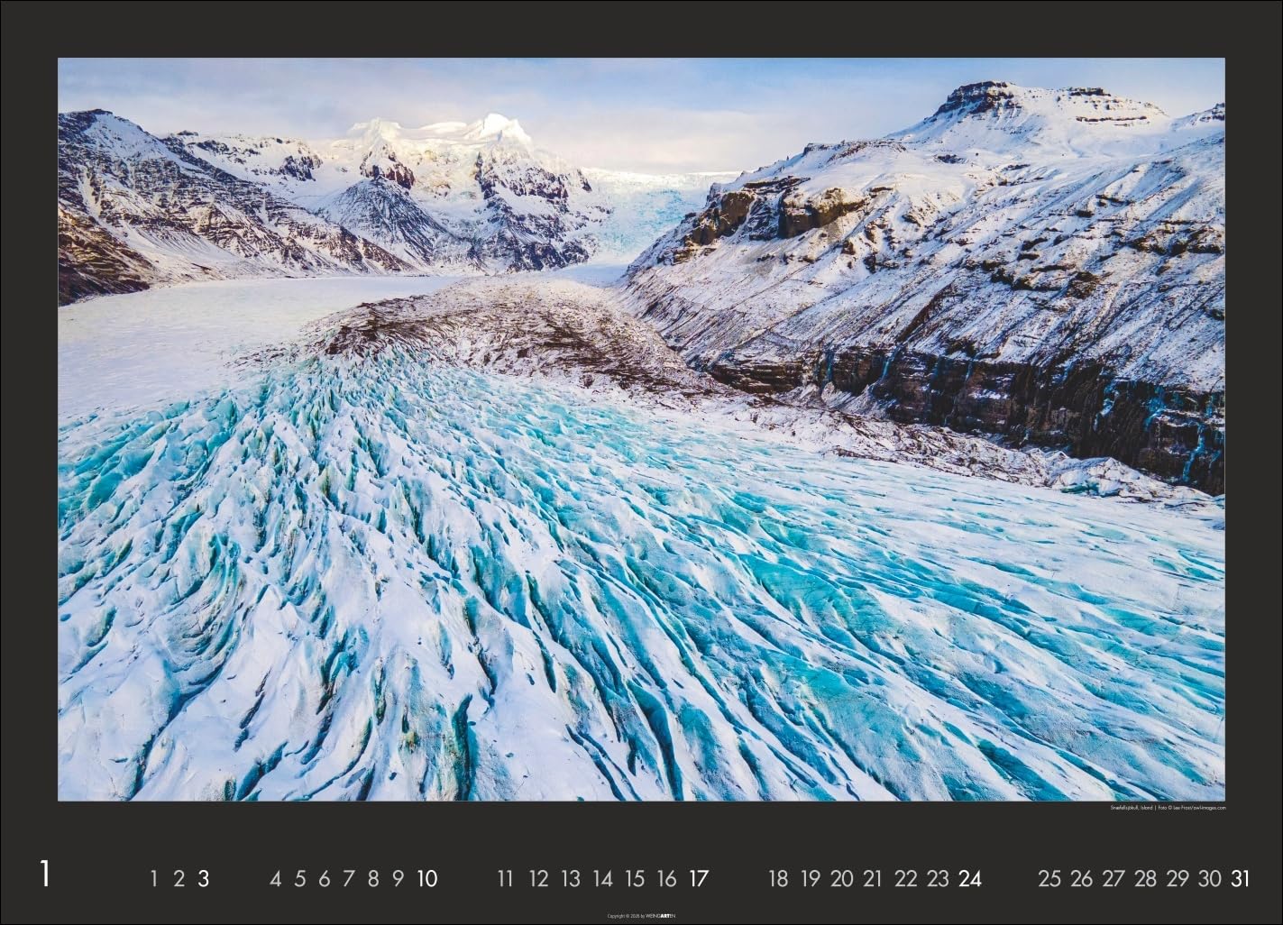Die Erde von oben - Kalender 2027 - Weingarten-Verlag - Fotokalender - Wandkalender mit fantastischen Luftbildern - 68 cm x 49 cm