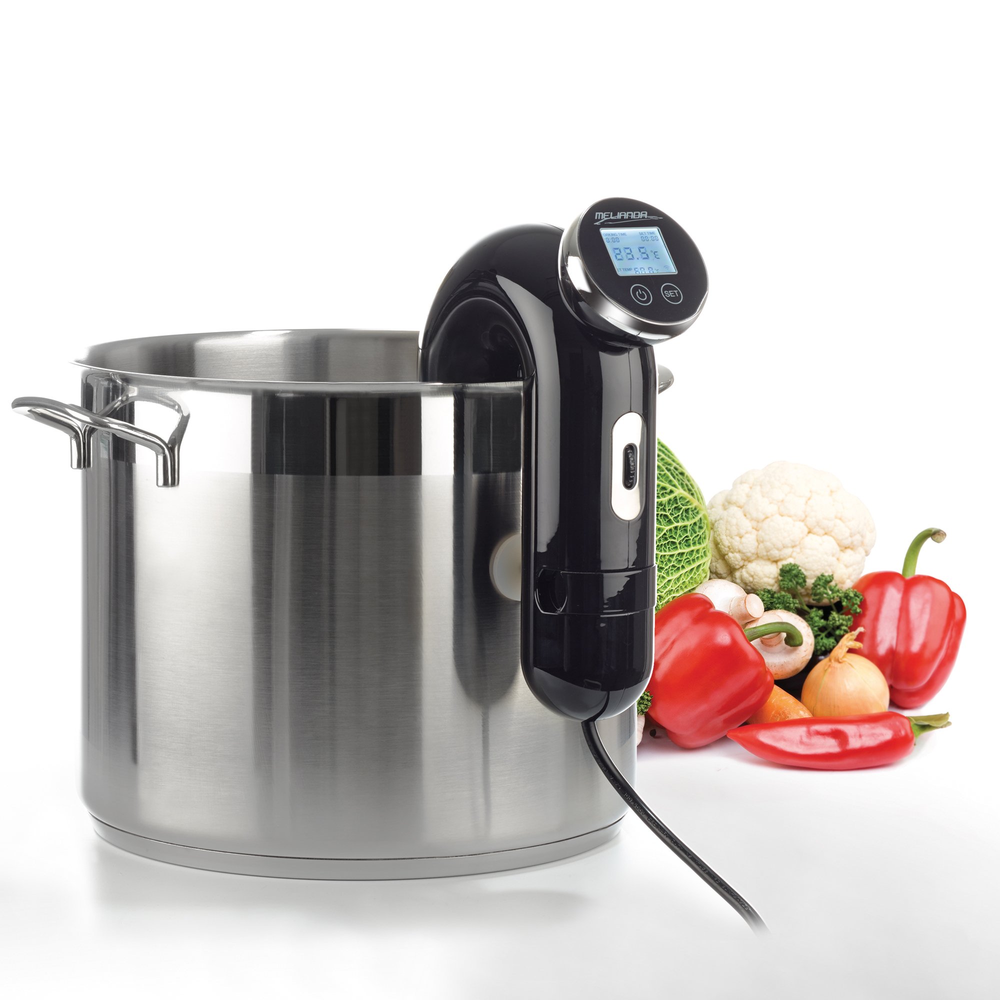 MA-18100 Sous Vide Stick Niedrigtemperatur Vakuumgarer Digital-Timer schwarz