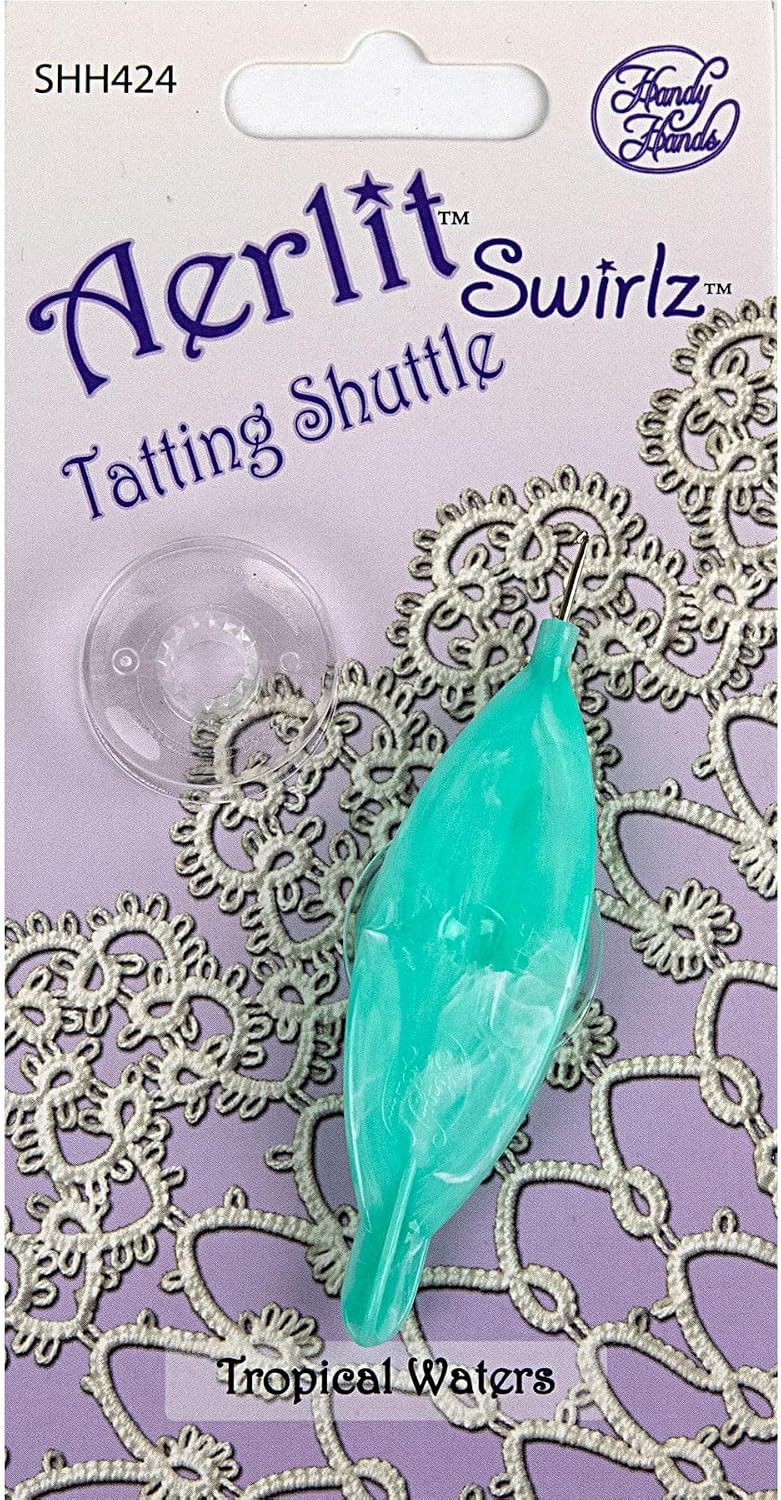 Handy Hands Aerlit Tatting Shuttle with 2 bobbins – SHH424, Tropical Waters