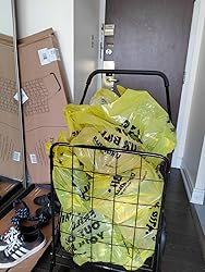 Whitmor 6318-2678 Deluxe Rolling Utility Cart, Black