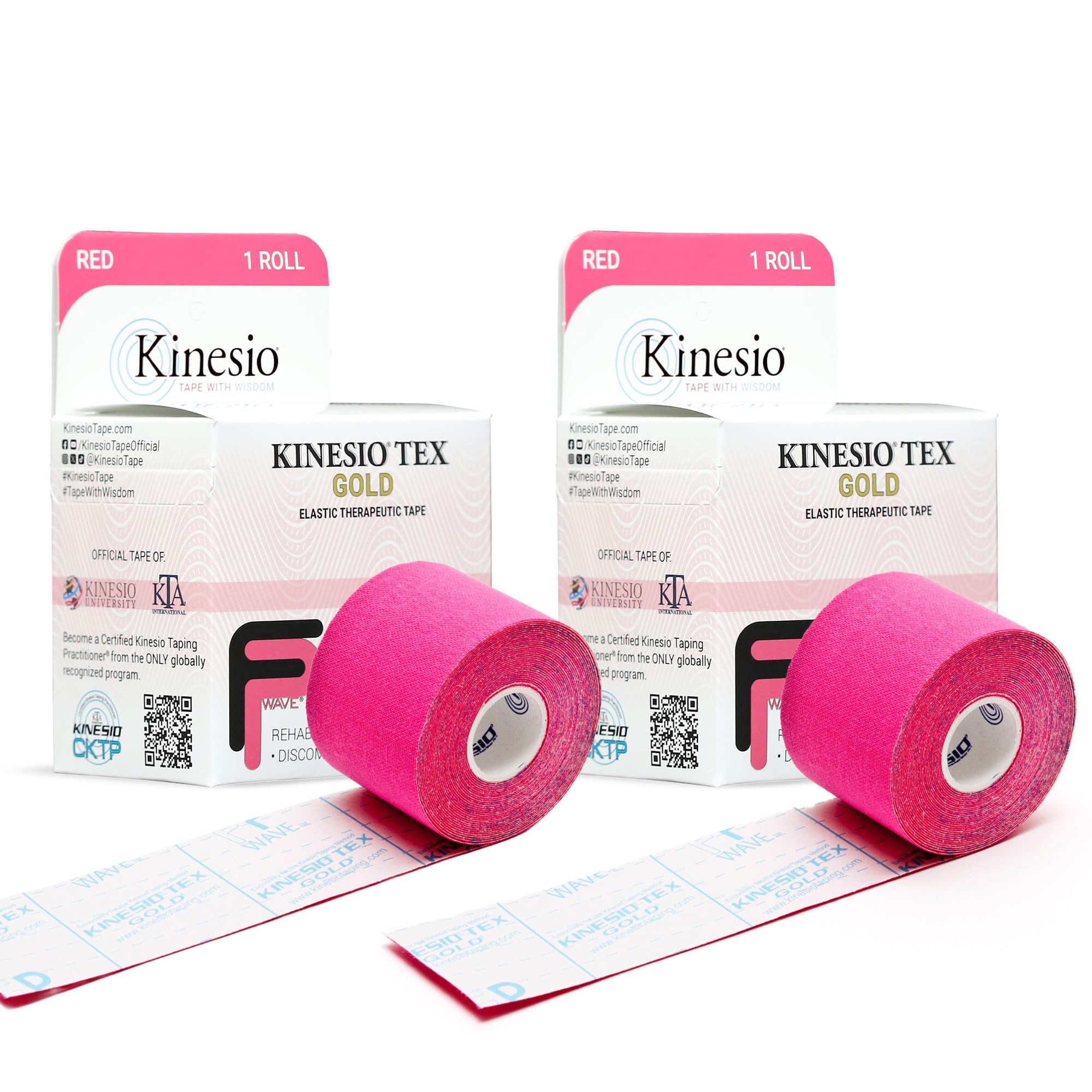 Kinesio Tex Gold FP (FingerPrint) Tape - Red - 2" x 16.4'
