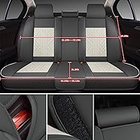 Vista 153 de GXT Bench Seat Cover, Premium Faux Leather Bench Seat Covers for Trucks - Universal Fit for Most Sedans SUV Pick-up Truck, Durable for Long Lasting