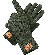 CHENMEI Winter Gloves for Men Women-Warm TouchScreen Cold Weather Gloves,Wool Knit Thermal Adults Gloves for Driving Texting