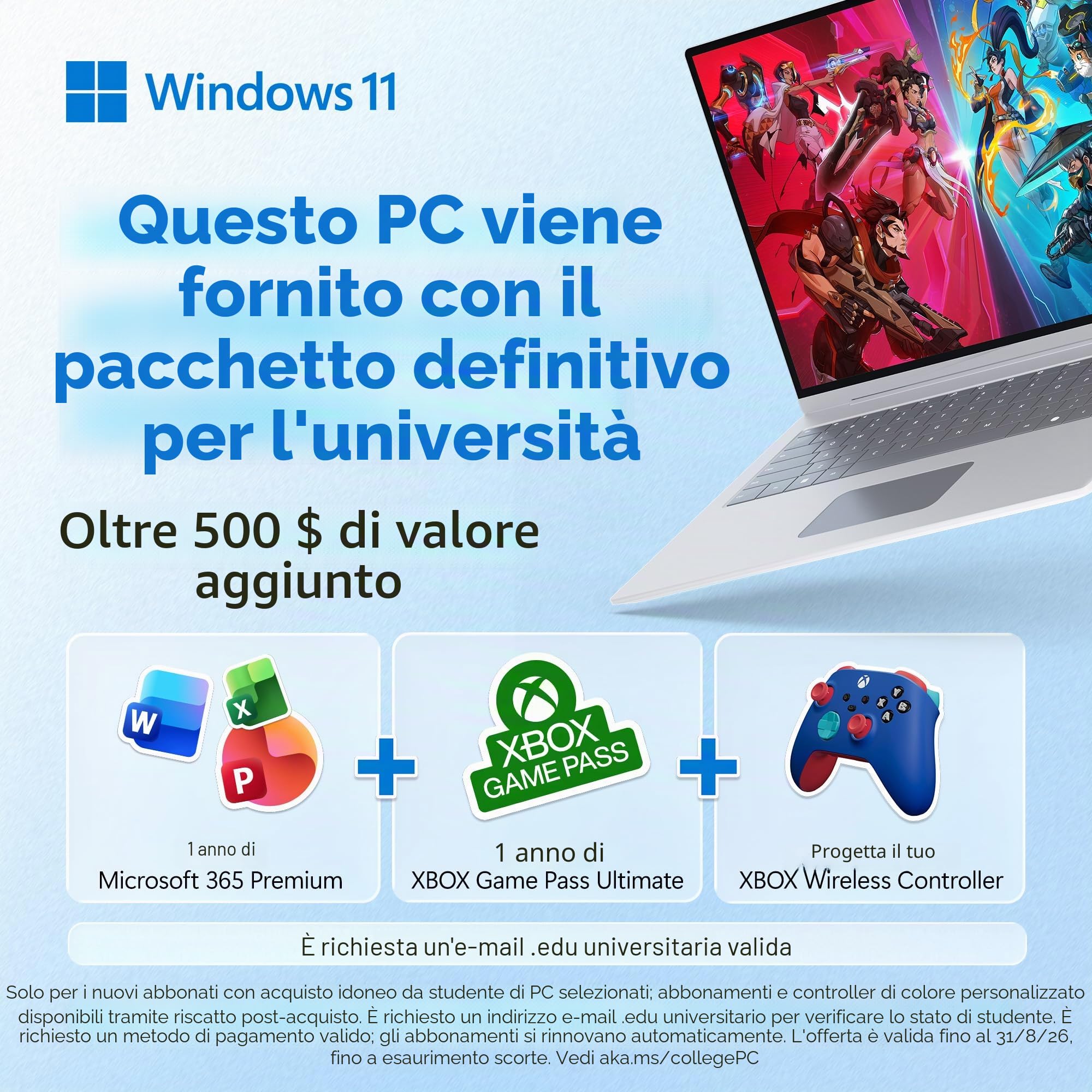 Alienware 16 Aurora Laptop da gioco AC16250-16" WQXGA 120 Hz, processore Intel Core 7-240H, RAM DDR5 16 GB, SSD da 1 TB, scheda grafica NVIDIA GeForce RTX 5050 8 GB, Windows 11 Home