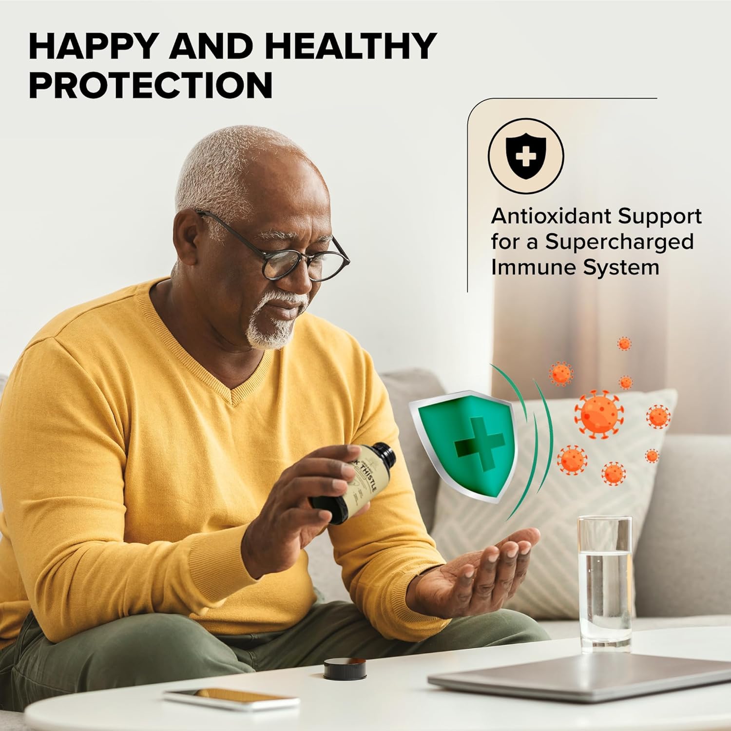 USDA Organic Milk Thistle Supplement 80% Silymarin – 250 mg with Beet Root & Artichoke Leaf Extract – Herbal Formula for Liver and Digestive Support, 120 Capsules - Image 7