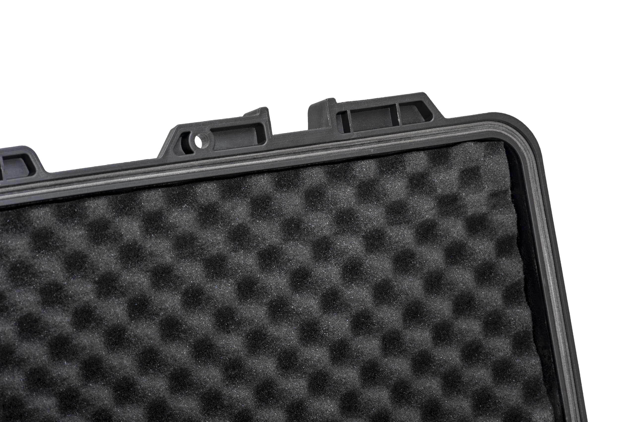 MEIJIA Lang - Professioneller IP67 Wasserdichter Hartschalen-Gewehrkoffer mit Herausnehmbare Pick-and-Pluck-Schaumstoffeinlage,Schwarz