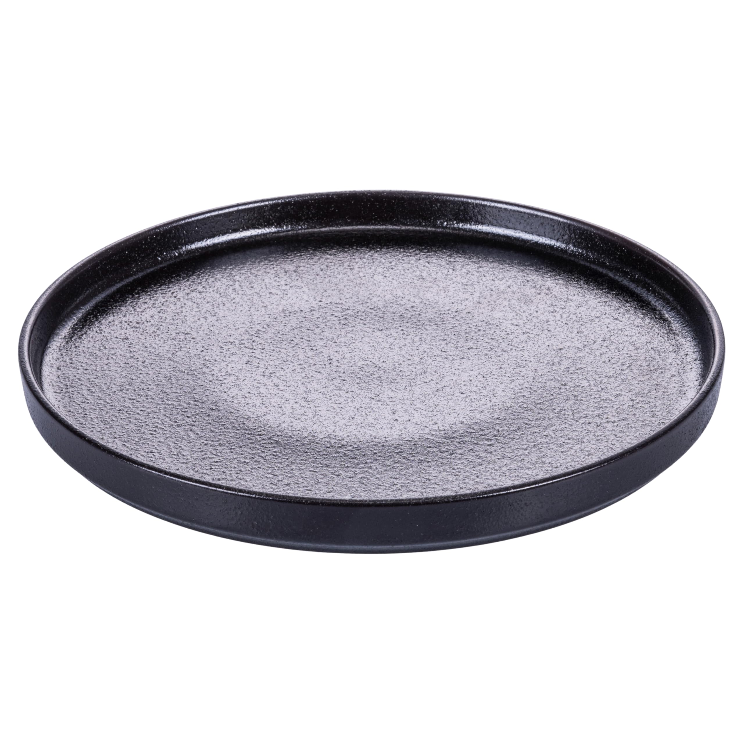 Set of 3 Stoneware Dinner Plate, Horeca Black