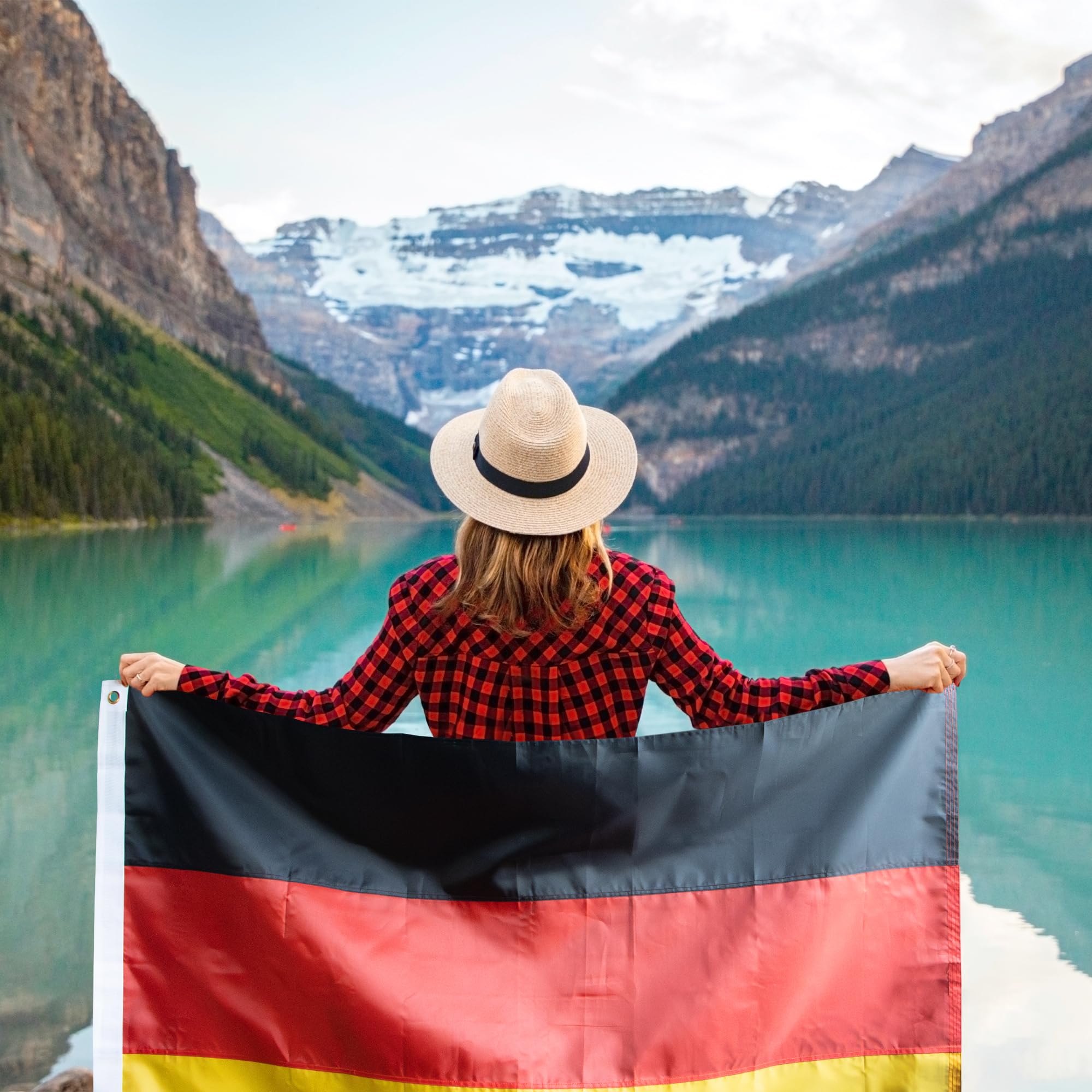 Anley Frankreich-Flagge 90x150 Cm - Nylon, Bestickt, 4 Reihen Steppnähte, Mit Messingösen