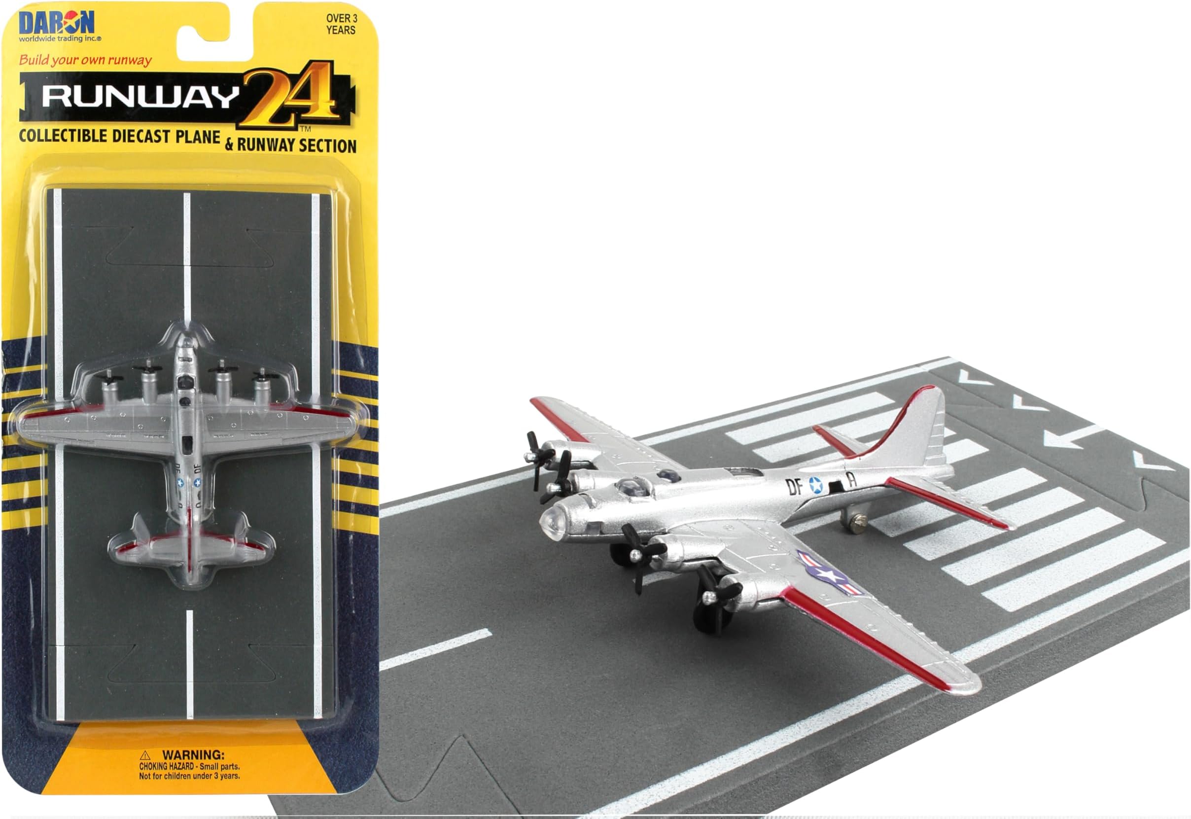 Worldwide Trading Runway24 B-17 Vehicle, Silver