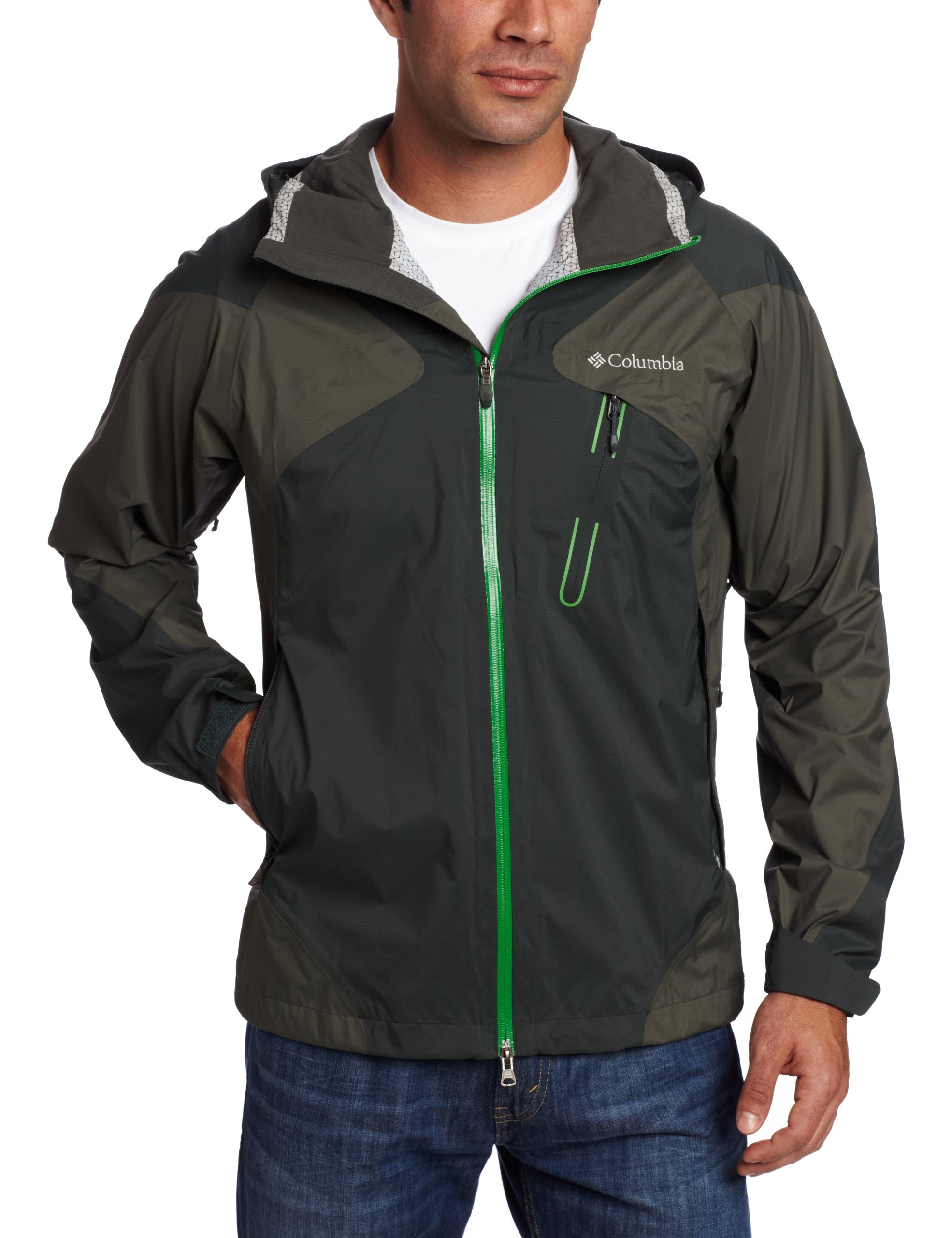 Columbia Men's Tech Attack Shell Jacket, X-Large, Deep Woods