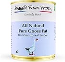 Straight from France Genuinely French All Natural Pure Goose Fat for Cooking from Southwest France, Keto and Paleo Diet Friendly, Can 695g 24.5 Oz