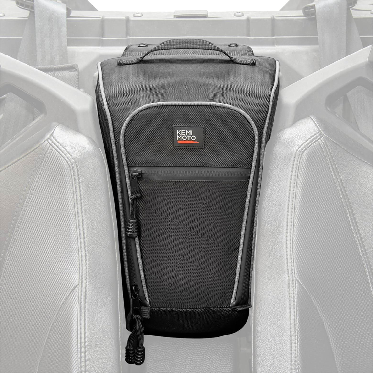 KEMIMOTO 2020-2025 PRO XP Storage Bag, 1680D UTV Cab Pack Center Seat UTV Tool Bag with PVC Wear Resistant Zipper Compatible with Polaris PRO XP / 4 2020-2025