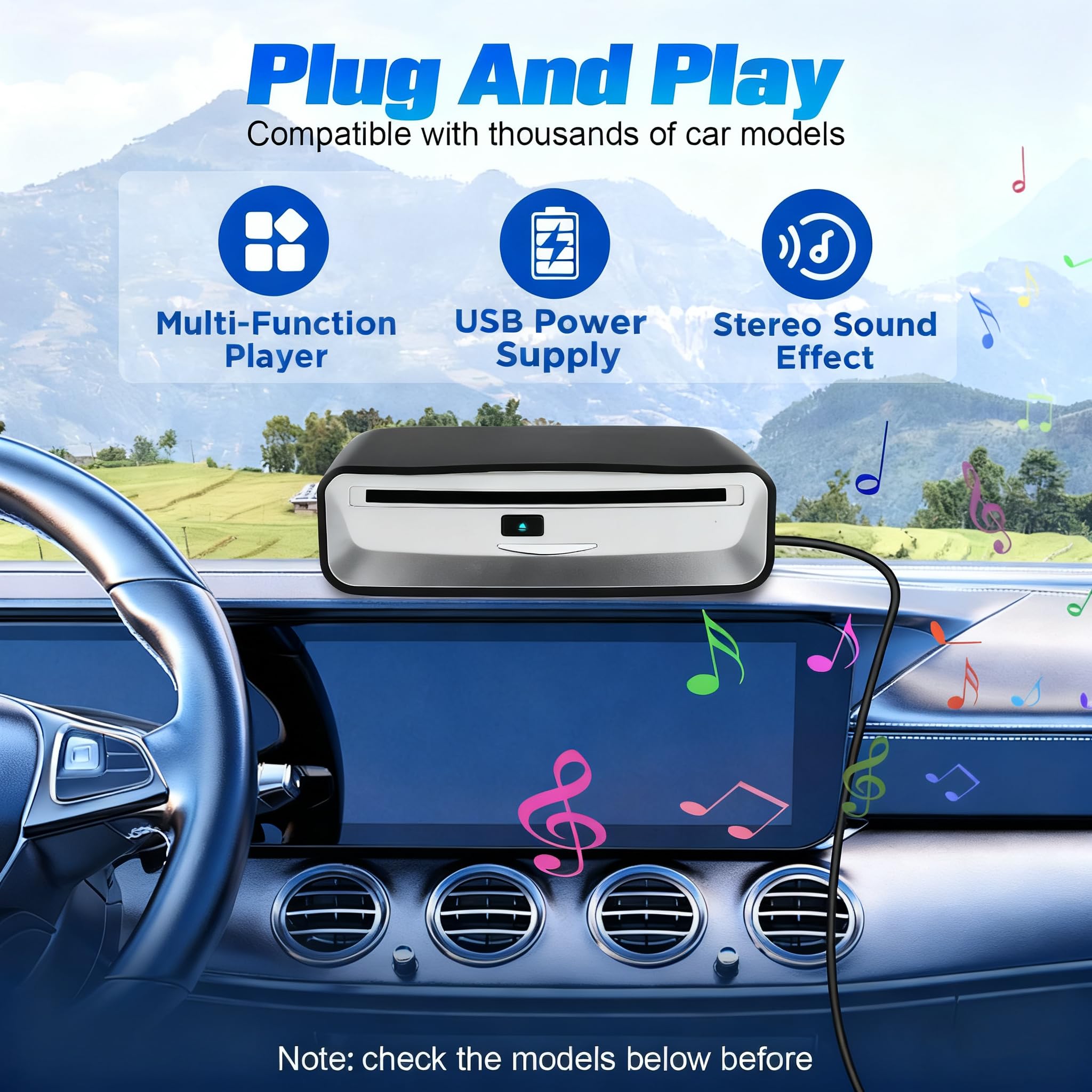 CD Player Navigatore Auto USB Portable - Dettaglio
