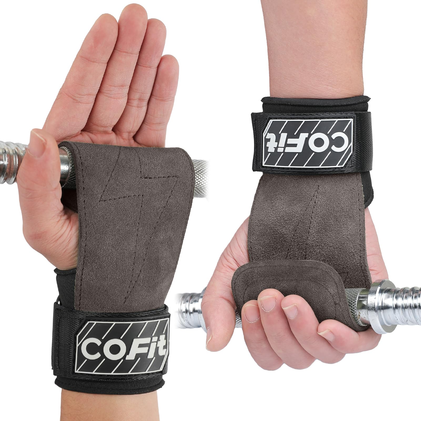 COFIT Wrist Straps for Weightlifting, Workout Wrist Wraps with Dual-Layer Oxford Leather, Enhanced Grip for Optimal Hand and Wrist Protection, Gym Lifting Straps for Deadlift and Powerlifting