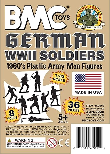 Miniatura 7 de BMC Classic MPC - Figuras de soldado alemán de plástico alemán para hombre, color bronceado, 36 piezas, fabricado en EE. UU