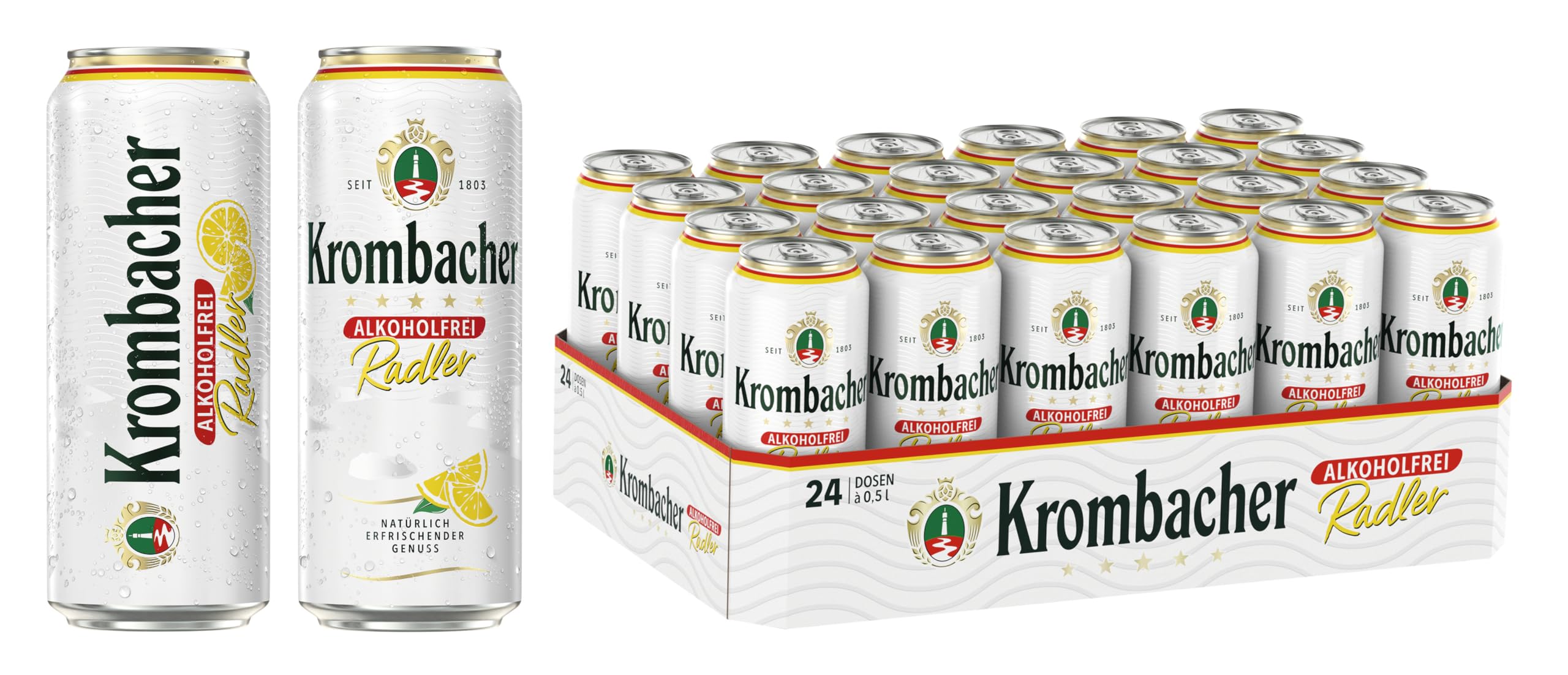 Krombacher Radler Alkoholfrei 0,5L Dose 24er Dosentray
