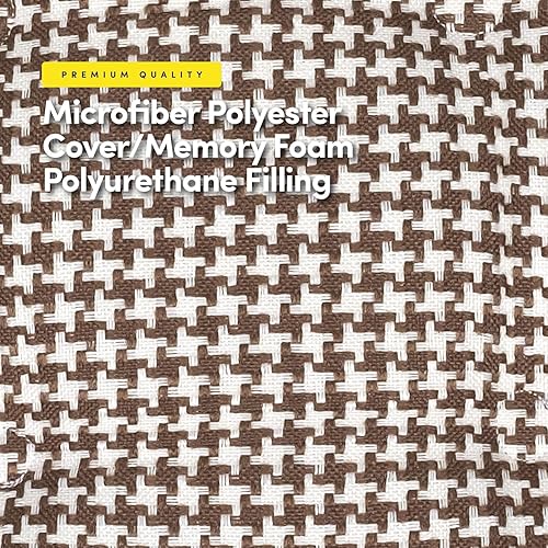 Miniatura 101 de Sweet Home Collection Cojines de espuma viscoelástica para silla, goma antideslizante y parte trasera de goma antideslizante en forma de U de 17 x