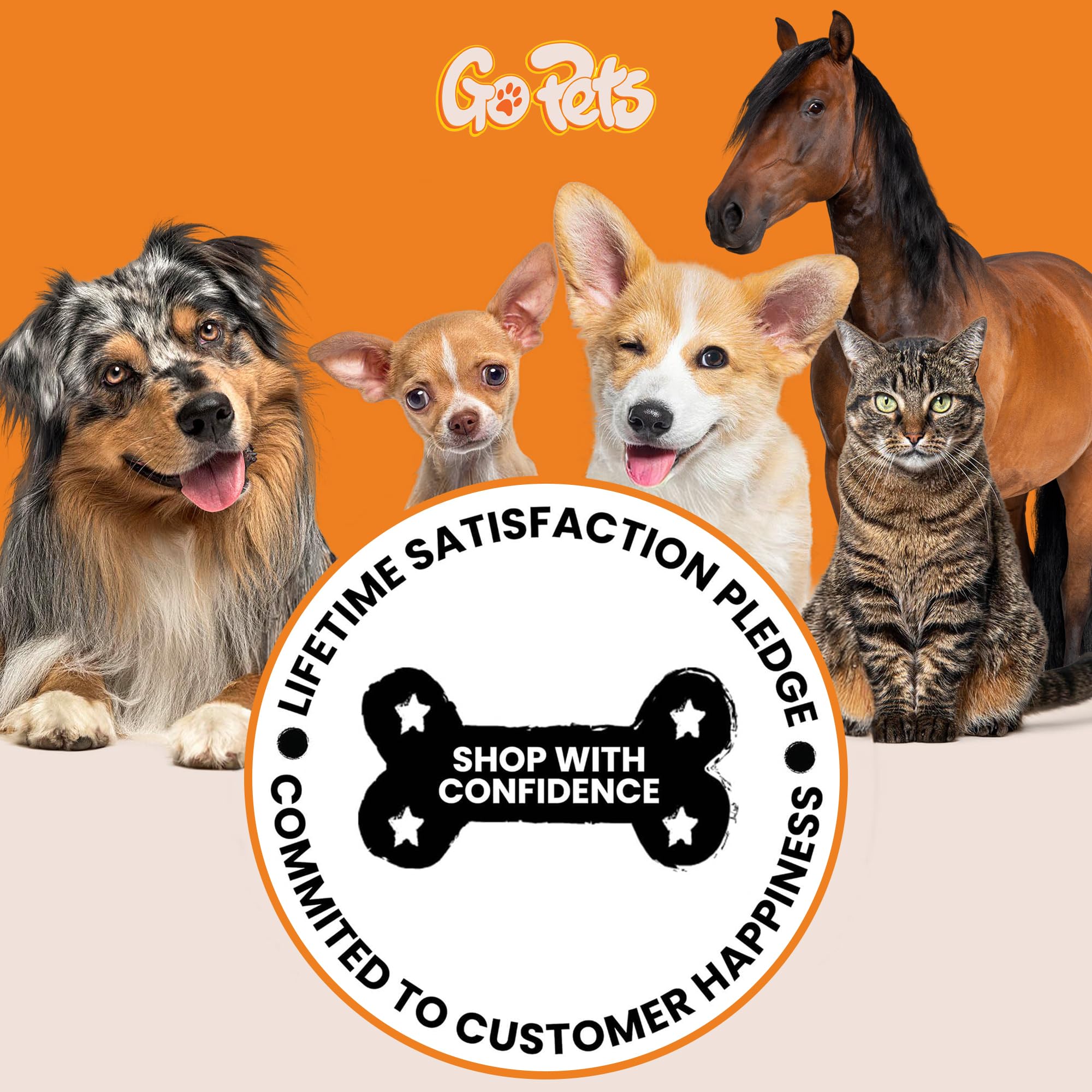 GoPets Peine desenredante con rastrillo de aseo profesional de 2 lados para gatos y perros