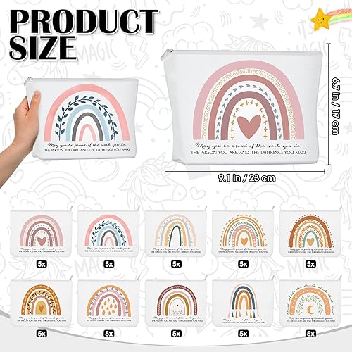 Miniatura 2 de Roowest Bolsas de cosméticos inspiradoras, regalos para mujeres, apreciación de empleados, bolsa de cosméticos, regalo motivacional, bolsa de