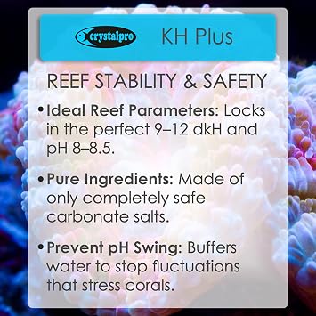 Crystalpro KH Plus - Carbonate kH and pH Buffer 16.9 Oz
