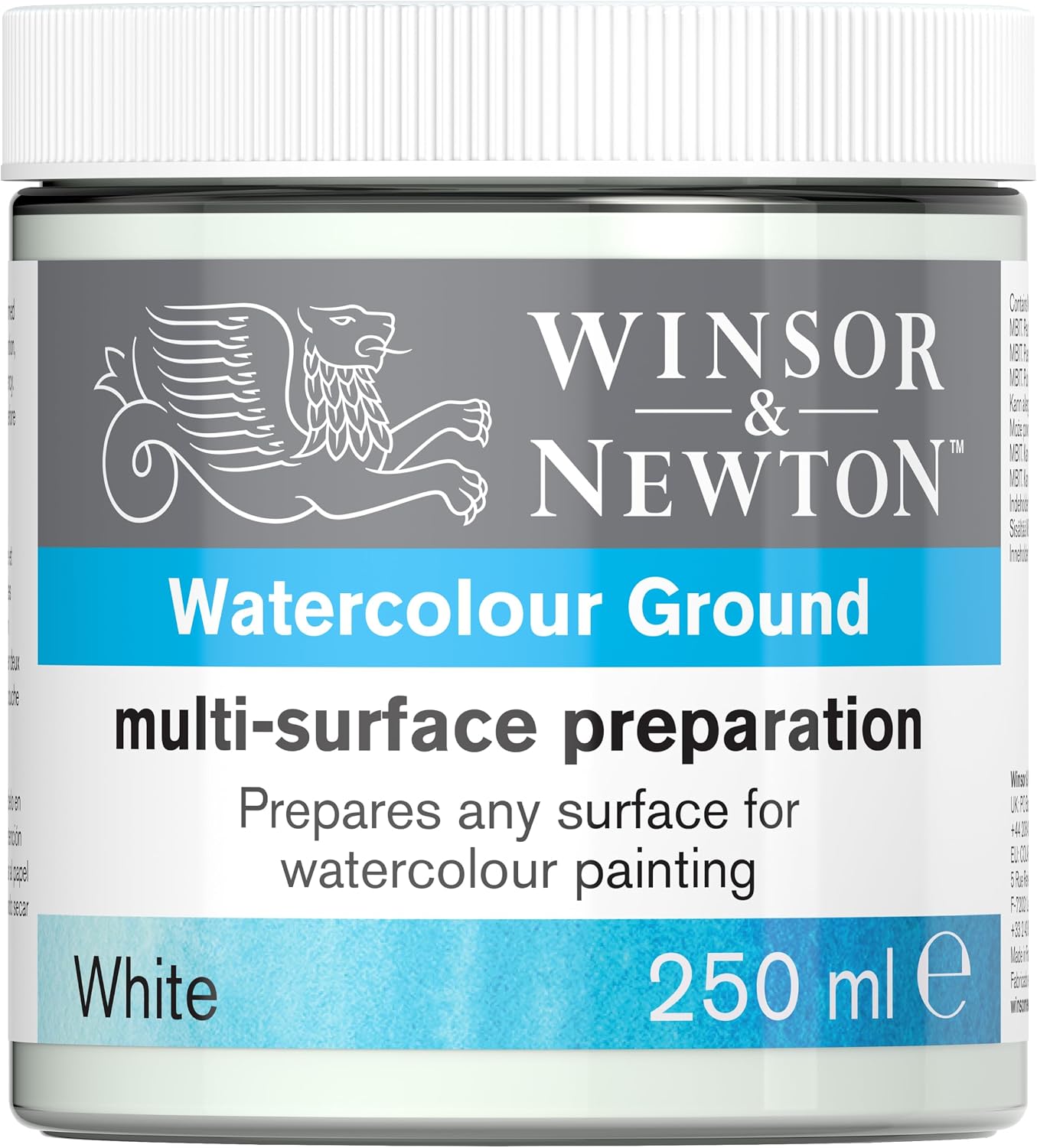 Winsor & Newton Watercolor Multi Surface Preparation, White, 250ml