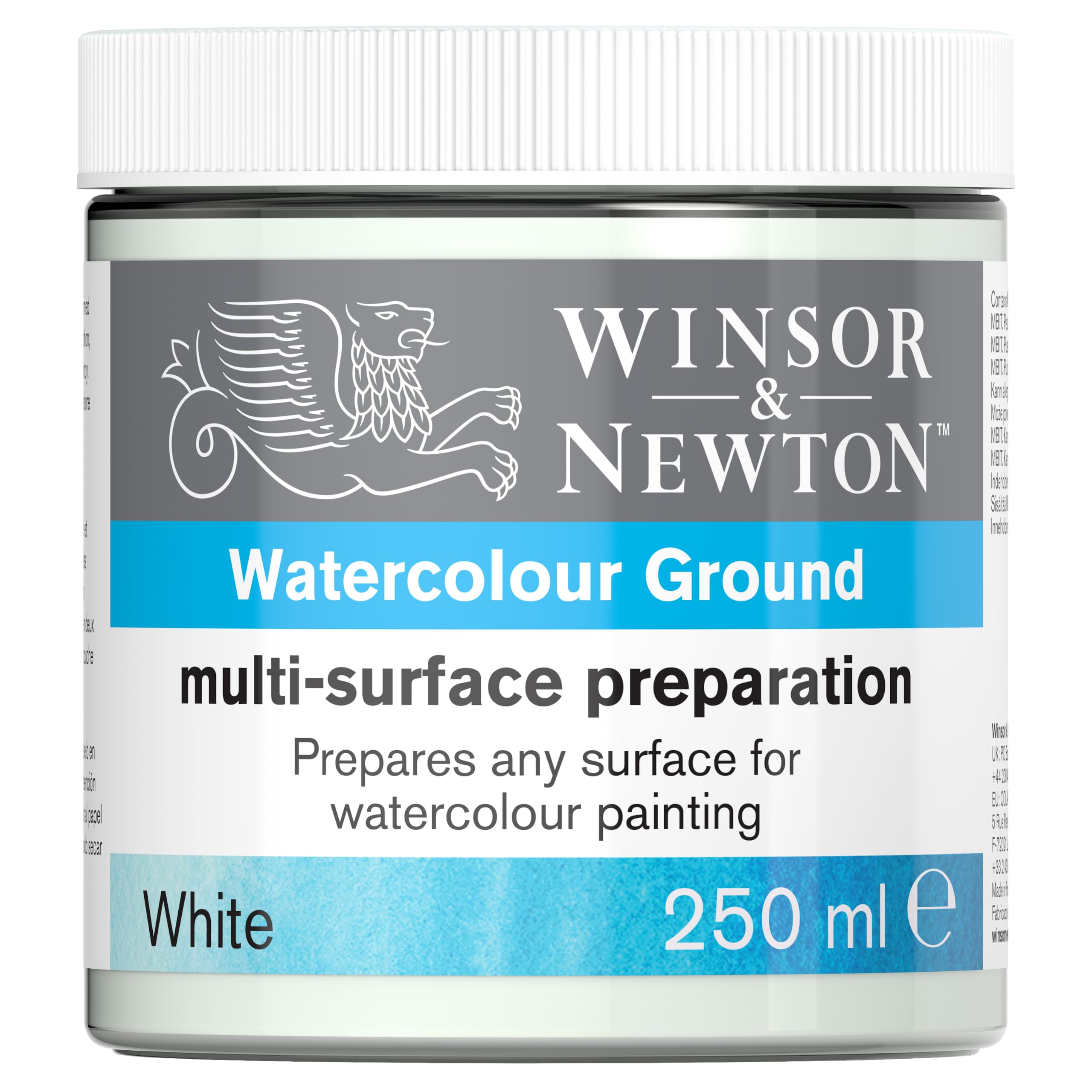 Watercolor Multi Surface Preparation, White, 250ml | Pot