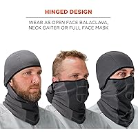 Vista 5 de Pasamontañas con bisagras resistentes al viento Ergodyne N-Ferno 6823, negro